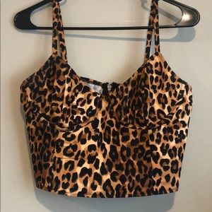Cheetah crop top